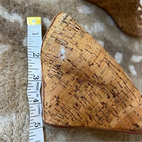 Christian Louboutin Skinny Cork Peep Toe Wedge Heels In Size 36 1/2 - Picture 11 of 12